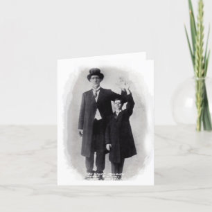 CARTÃO FUN!  A GIANT HELLO! ~ CIRCUS GIANT!  NOTE CARD