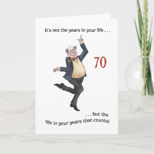 Cartão Fun Age-specific 70th Birthday Card for a Man
