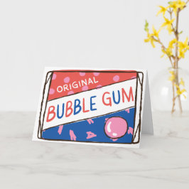 Cartão Fun as a Pack of Bubble Gum Birthday