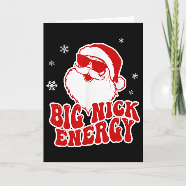 Cartão Fun Christmas Big Nick Energy Santa Naughty Adult  (Frente)
