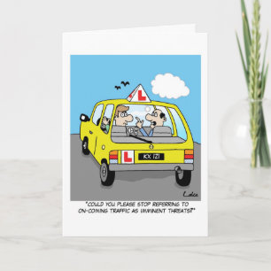 Cartão Fun congratulations card for passing driving test