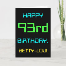 Fun Digital Computing Themed 93rd Birthday