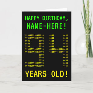 Cartão Fun, Geeky, Nerdy "94 YEARS OLD!" Birthday Card