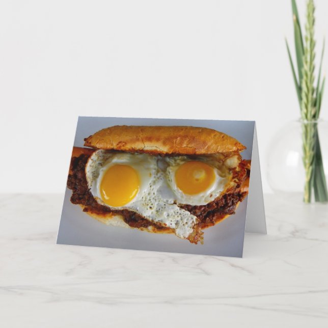 Cartão Fun Hot Dog Greeting Card! (Frente)