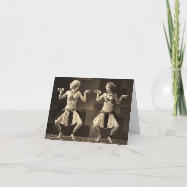Cartão Fun note cards 2 best friend dancers (Frente)