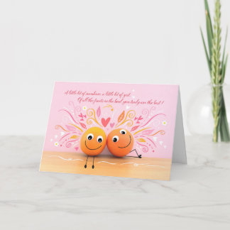 Cartão Fun Oranges Valentine's Day Card