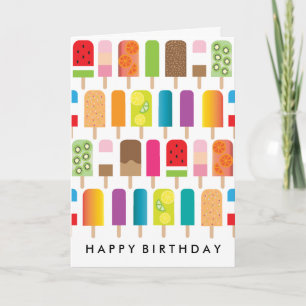Cartão Fun Popsicle Birthday