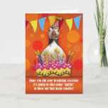Cartão Fun Puffin Birthday Card With Birthday Cake And Ca<br><div class="desc">A fun birthday card with wild Puffin a bit of humor to make your special someone smile</div>