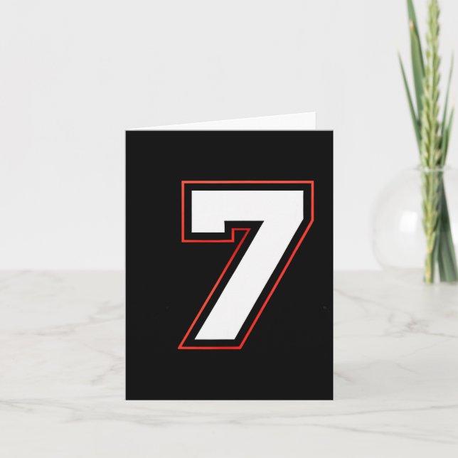 Cartão Fun Six Seven 6 7 Meme Design  (Frente)