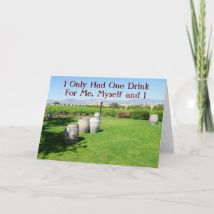 Cartão Fun Vineyard Greeting Card!