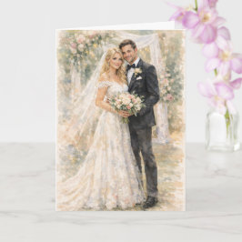 Cartão Fun Wedding Prayer Inspired by Ezekiel 25:17