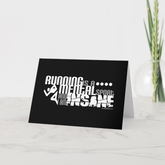 Cartão Funcionar é um esporte mental (Frente)