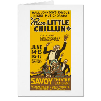 Cartão Funcione pouco Chillun WPA 1940