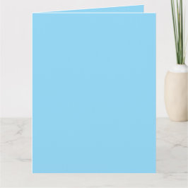 Cartão Fundo azul claro sólido uniformemente colorido