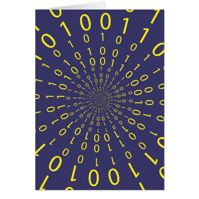 Cartão Fundo circular binário (Frente)