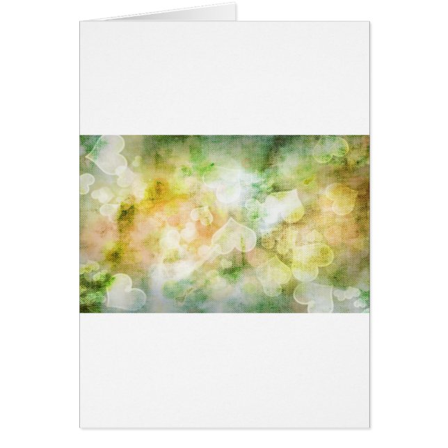 Cartão Fundo Colorido do Coração (Frente)