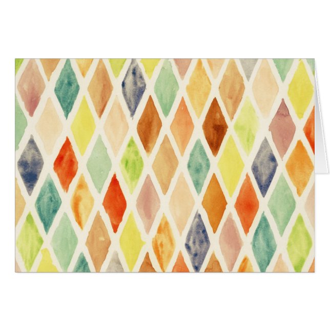 Cartão Fundo da aguarela (Frente Horizontal)