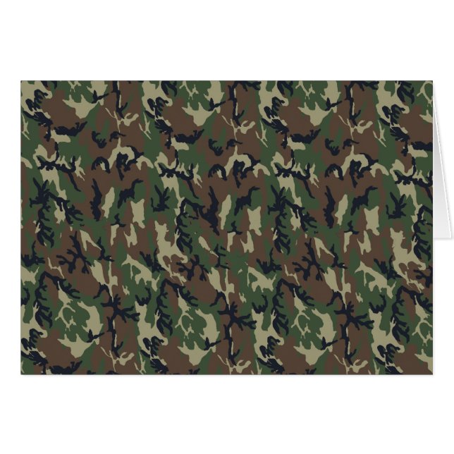 Cartão Fundo da Camuflagem Florestal Militar (Frente Horizontal)