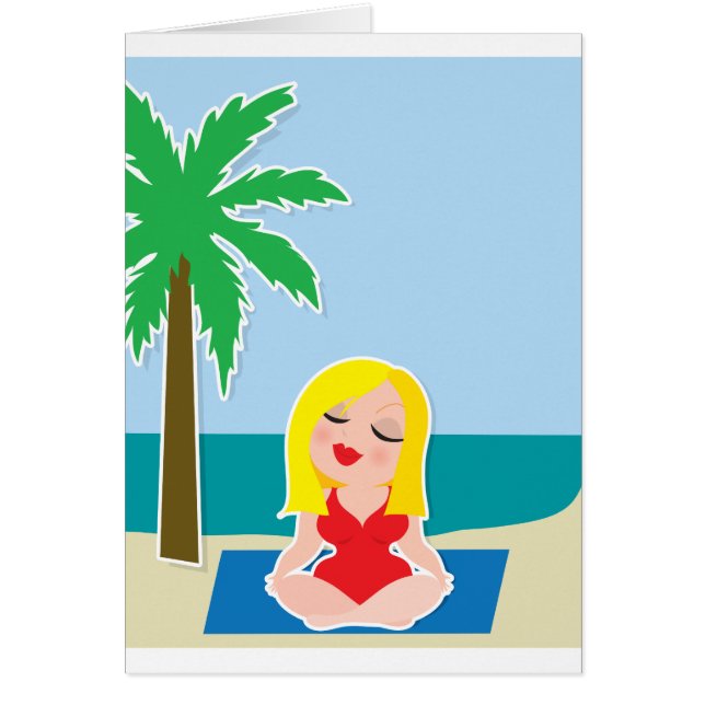 Cartão Fundo da ioga (Frente)