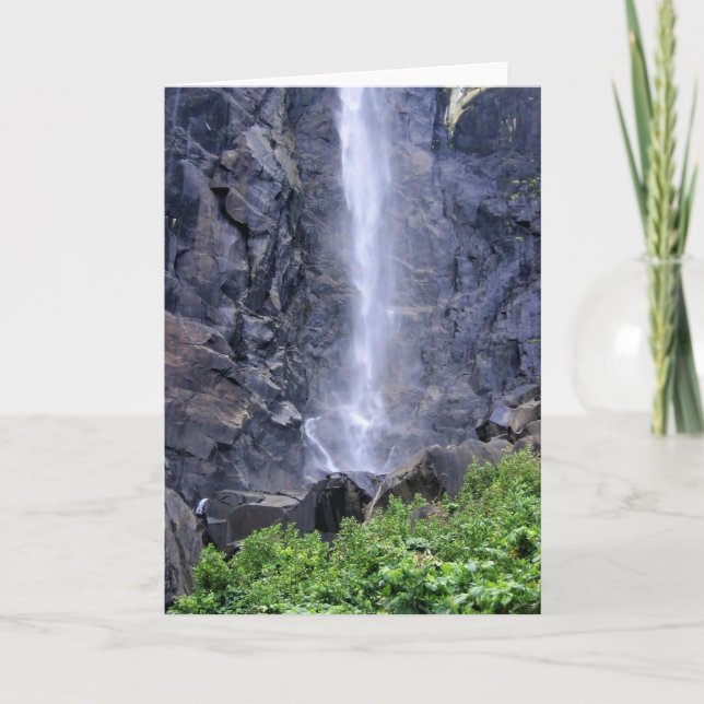 Cartão Fundo de Bridalveil Falls, Yosemite, CA (Frente)