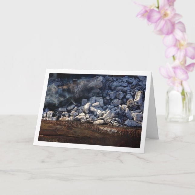 Cartão Fundo de carvão quente (Orquídea)