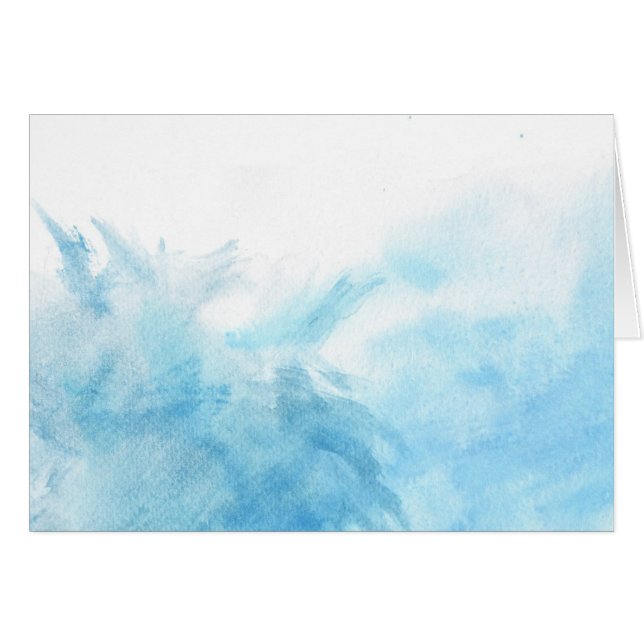 Cartão fundo de cor d'água colorida para seu (Frente Horizontal)