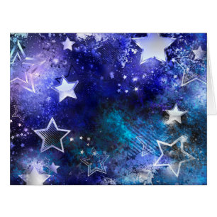 Cartão Fundo de Espaço com Estrelas