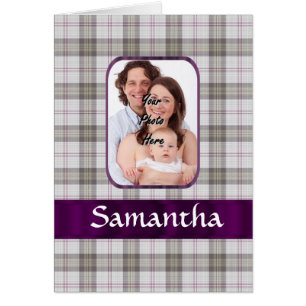 Cartão Fundo de fotos moderno do Tartan