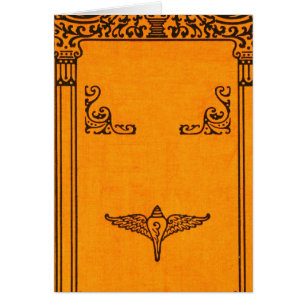 Cartão Fundo do Cobrir do Livro Antigo Gravado