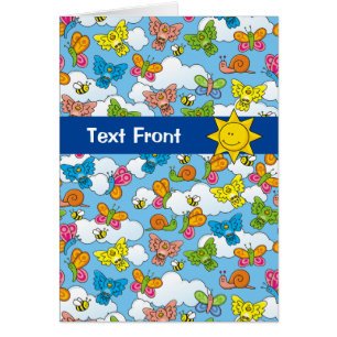 Cartão Fundo dos Animais Bebês