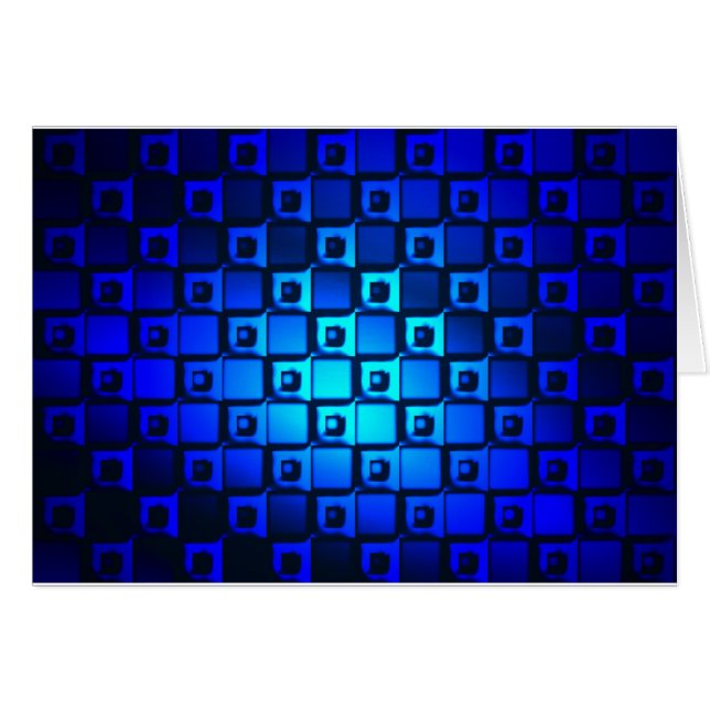 Cartão Fundo metálico azul (Frente Horizontal)