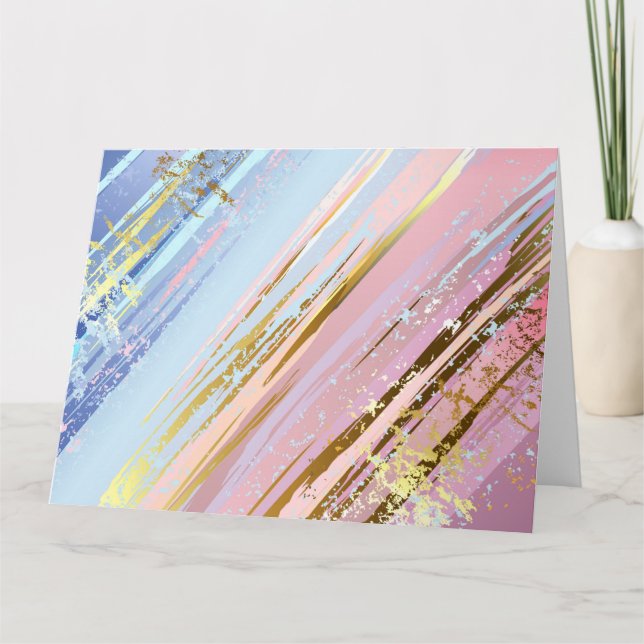 Cartão Fundo Rosa Texturizado (Frente)