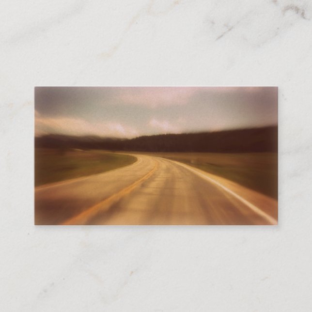 Cartão fúnebre Horizontel da oração da estrada (Frente)