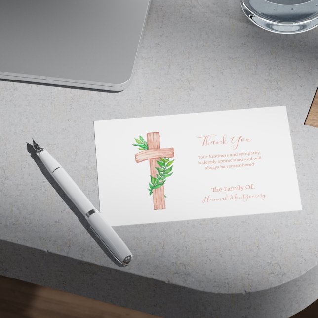 Cartão Funeral de Simpatia Fotográfica da Cruz Cri (Criador carregado)