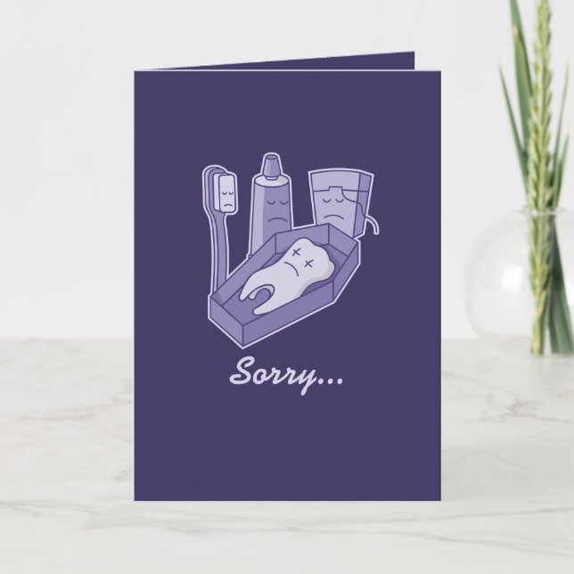 Cartão Funeral dos dentes (Frente)