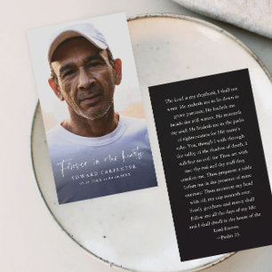 Cartão Funeral Memorial Para Sempre em Nossos Cora