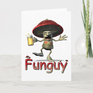 Cartão Funguy Mushroom Greeting Card