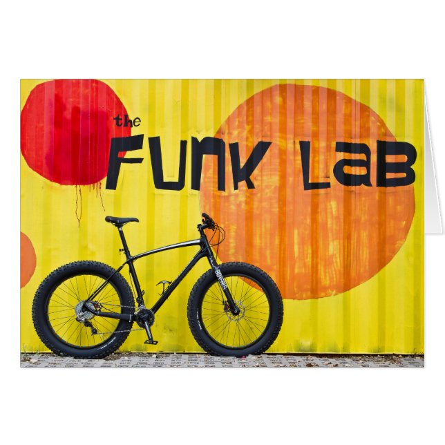 Cartão Funk Lab - bicicleta de gordura (Frente Horizontal)