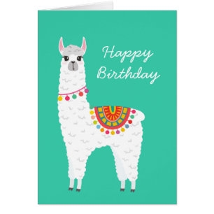 Cartão Funky Alpaca lama drama