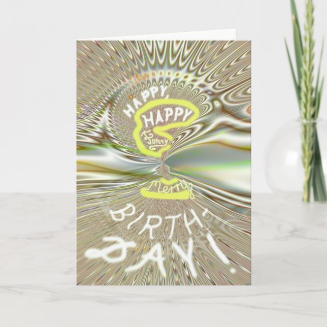 Cartão Funky-birthday card (Frente)