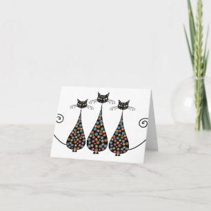 Cartão Funky Black Catin Notecards
