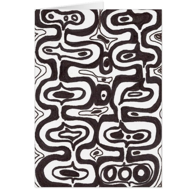 Cartão Funky da arte moderna (Frente)