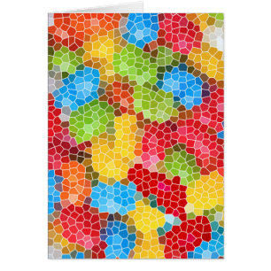 Cartão Funky de cor clara Legal