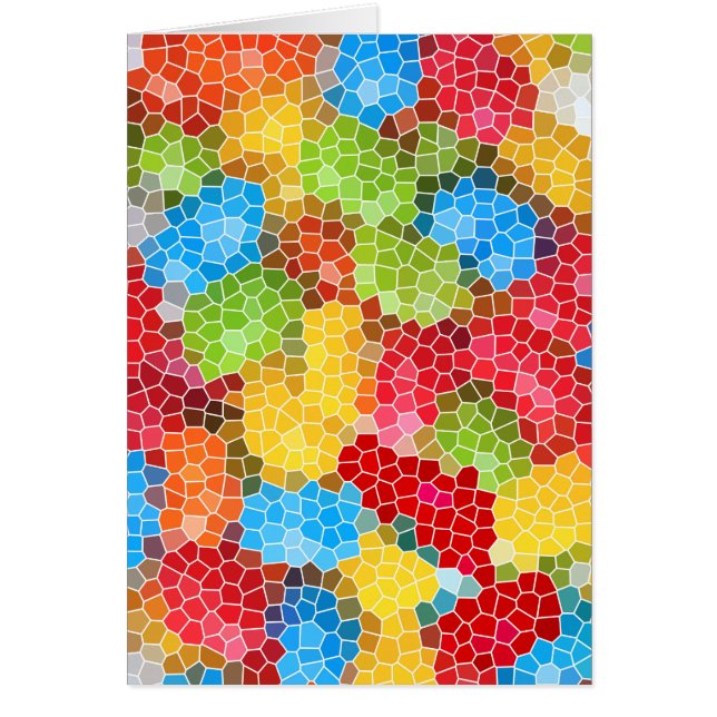 Cartão Funky de cor clara Legal (Frente)