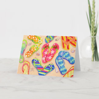 Cartão Funky Flip Flops
