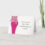 Cartão Funny 30th or ANY AGE For Her Birthday Greeting<br><div class="desc">Image of a female in a hot pink outfit trying to deal with an issue. Birthdays and undies just seem to creep up on you sometimes. Fun birthday card for best friends, favorite family, or anyone. See more funny birthday cards at Zigglets here at Zazzle. There's a direct link below....</div>