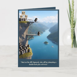 Cartão Funny 3D animal birthday card