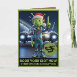 Cartão Funny 3I/ATLAS probing time card