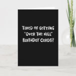 Cartão Funny 45th Birthday Greeting Card<br><div class="desc">Funny "Over the Hill" 45th birthday greeting card for someone who is turning 45 years old</div>