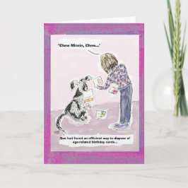 Cartão Funny 50th Birthday Cartoon Greeting Card